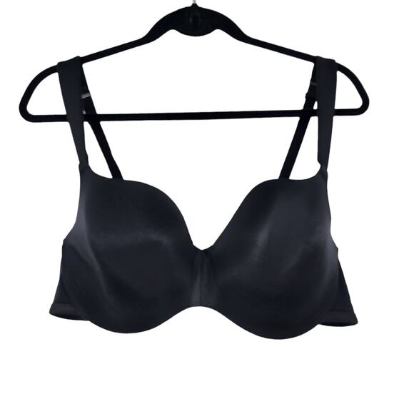 Cacique Black Adjustable Straps Back Full Coverage Underwire Bra Size 42C - Picture 1 of 4